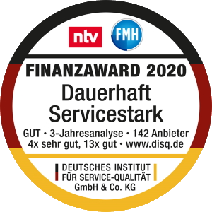 Finanz Award 2020 - „Dauerhaft Servicestark”